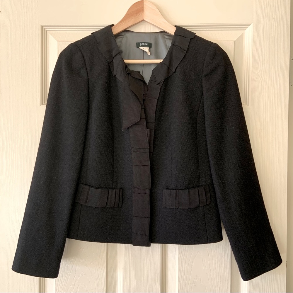 J.Crew Herringbone wool blazer.